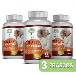 Óleo de Cártamo + Vitamina E - Kit 03 Frascos