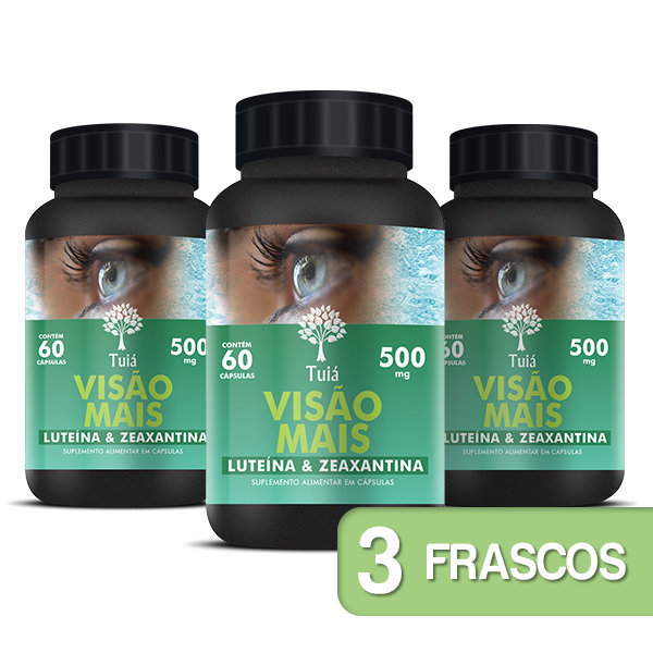 Eleve Suplementos Para Os Olhos Reclamações Tuiá Suplementos - Visão Mais - Vitamina para os Olhos - Kit 3 Frascos